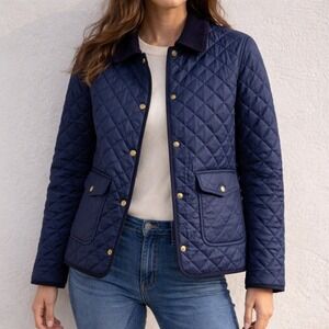 Polo Ralph Lauren Quilted Jacket – XL (16) Navy Corduroy Collar